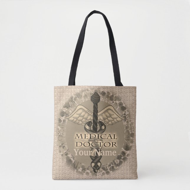 Caduceus Medical Doktor tote bag Tygkasse (Framsida)