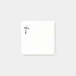 Caduceus Medical Symbol Post-it Block