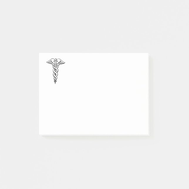 Caduceus Medical Symbol Post-it Block (Framsida)
