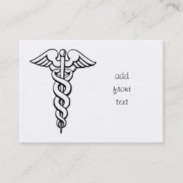 Caduceus Medical Symbol Visitkort