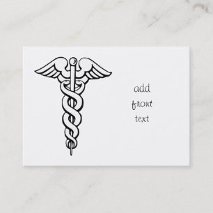Caduceus Medical Symbol Visitkort
