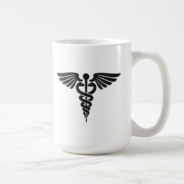 Caduceus medicinska insignier kaffemugg (Höger)