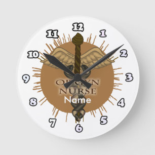 Caduceus OB Gyn Nurse klocka
