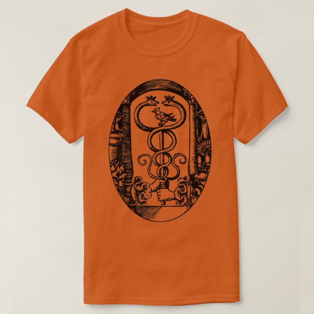 Caduceus of Hermes Thoth T Shirt (Design framsida)
