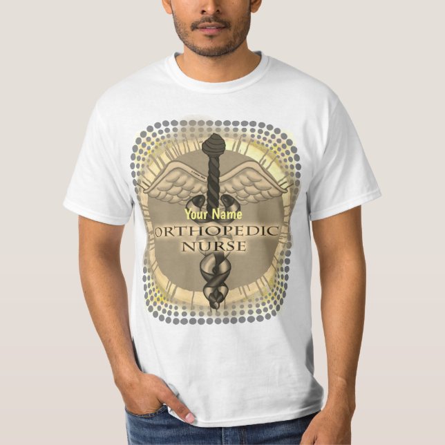 Caduceus Orthopedic Nurse T-Shirt (Framsida)
