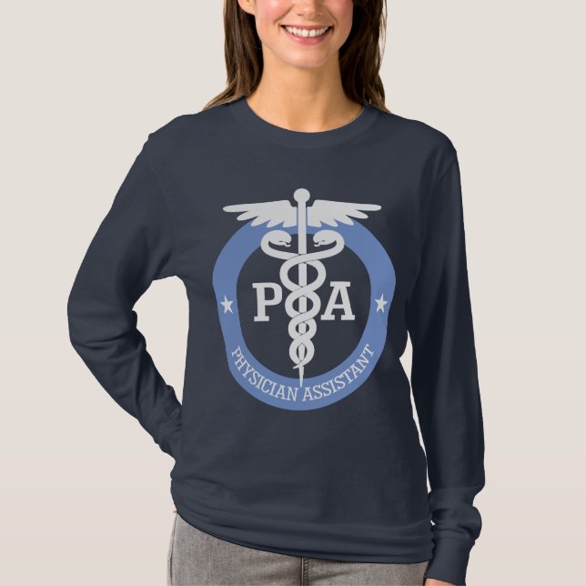 Caduceus PA 2 (blått) T-shirt (Framsida)