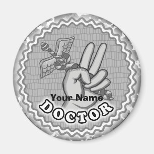 Caduceus peace doktor magnet