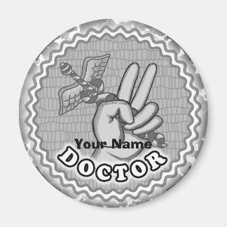 Caduceus peace doktor magnet