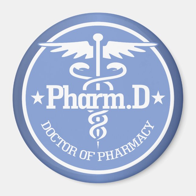 Caduceus PharmD 2 Magnet (Framsidan)