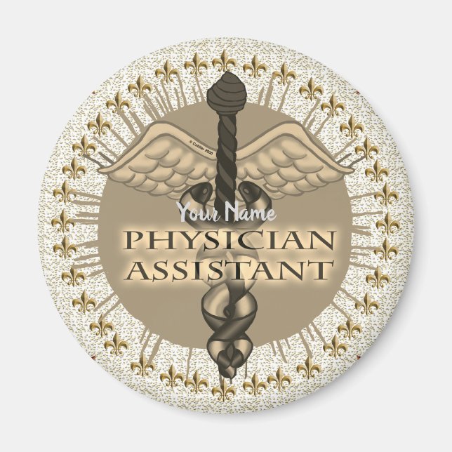 Caduceus Physician Assistant magnet (Framsidan)