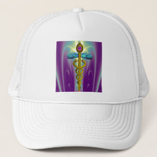 CADUCEUS, pulserande guld ametyst Keps