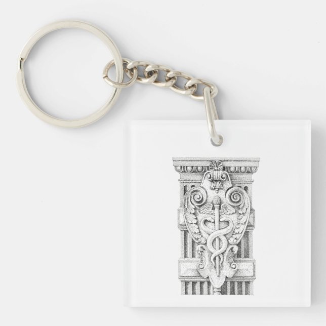 CADUCEUS Square Acrylic Keychain (Framsidan)