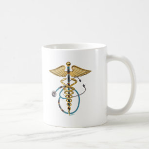 Caduceus & Stethoscope Kaffemugg