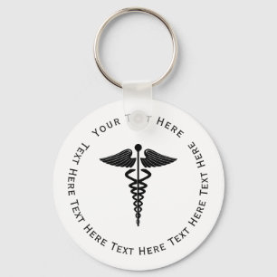 Caduceus Symbol Nyckelring