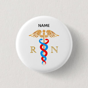 Caduceus Symbol & Registered Nurse Monogram Knapp