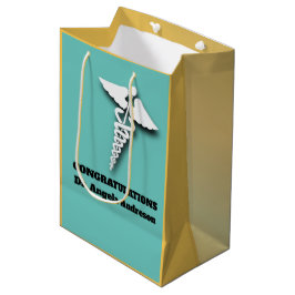 Caduceus Symbol Teal Vuxen Doktor Grattisar