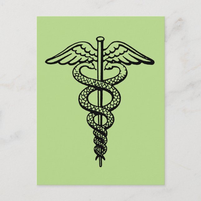 Caduceus-symbolen Vykort (Framsida)