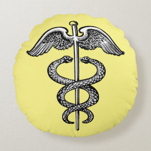 Caduceusen Rund Kudde
