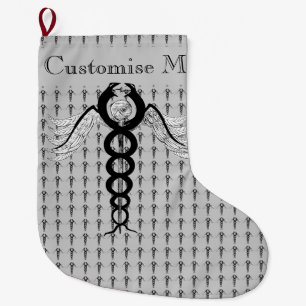 Caduceusen (svarten) stor julstrumpa
