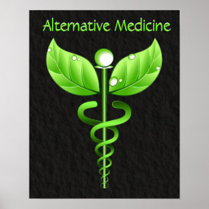 Cadueus: Alternativa läkemedel Poster utskrift