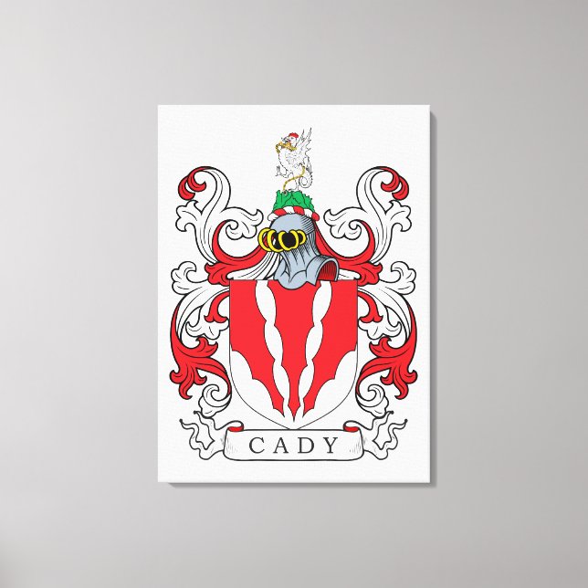 Cady Family Crest Canvastryck (Framsida)