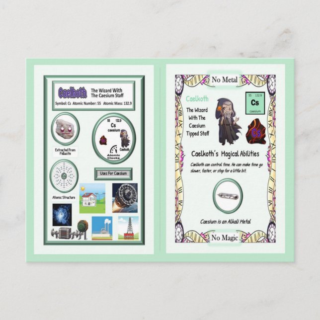 Caelkoth - Cesium Trading Card Vykort (Framsida)