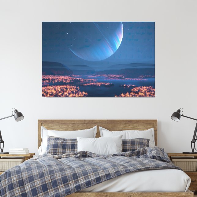 Caelum Moon (Natt) Canvastryck (Insitu (sovrum))