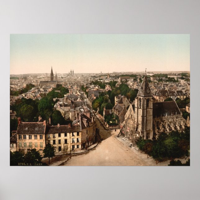 Caen, Basse-Normandie, Frankrike Poster (Framsidan)