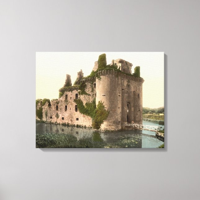Caerlaverock Castle, Dumfries, Scotland Wrapped Ca Canvastryck (Framsida)