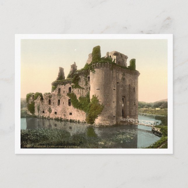 Caerlaverock Castle, Dumfries, Skottland Vykort (Framsida)