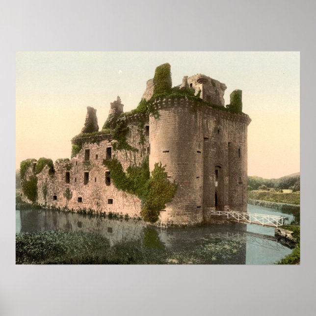 Caerlaverock Castle, Scotland Archival Print Poster (Framsidan)