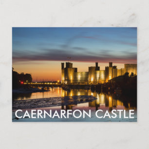 Caernarfon Castle, Caernarfon, Wales Postcard Vykort