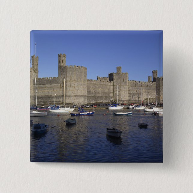 Caernarfon Castle, Gwynedd, Wales (RF) Knapp (Framsida)