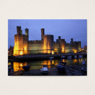 Caernarfon castle visitkort