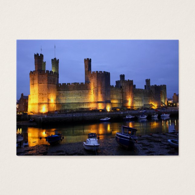 Caernarfon castle visitkort (Framsidan)