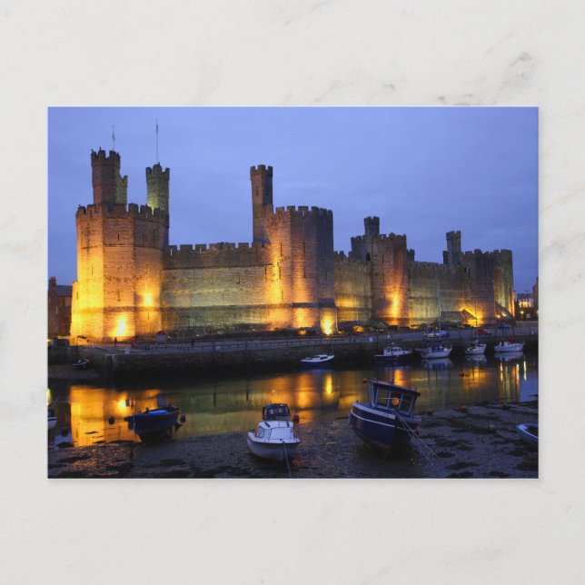 Caernarfon castle vykort (Framsida)