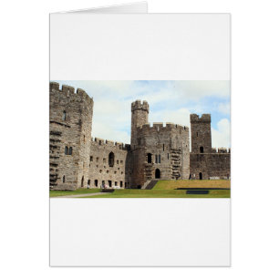 Caernarfon Castle, Wales, Förenade kungariket Hälsningskort