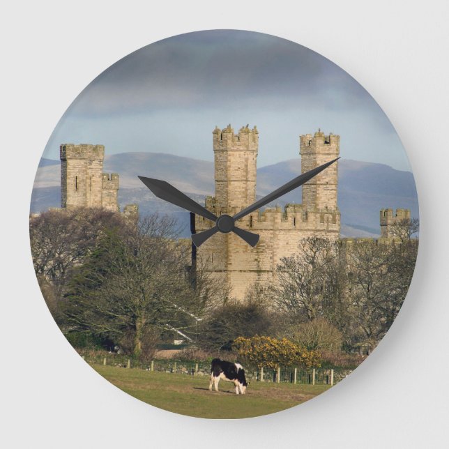 Caernarfon Castle Wales. Stor Klocka (Framsida)