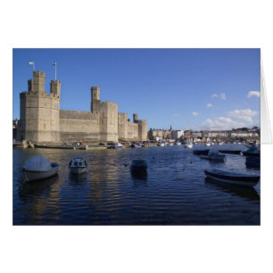 Caernarfon slott, Gwynedd, Wales 2 Hälsningskort