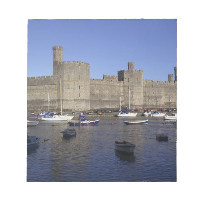 Caernarfon slott, Gwynedd, Wales (RF) Anteckningsblock (Framsida)