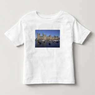 Caernarfon slott, Gwynedd, Wales (RF) Tee Shirt