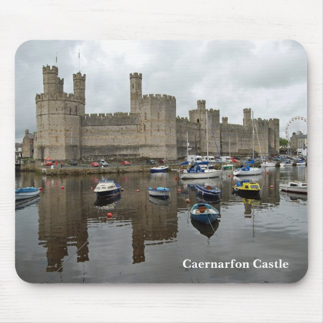 Caernarfon slott Mousepad Musmatta (Framsidan)