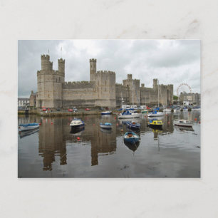 Caernarfon Slott Postkort Vykort