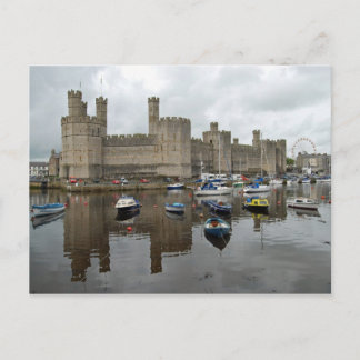 Caernarfon Slott Postkort Vykort