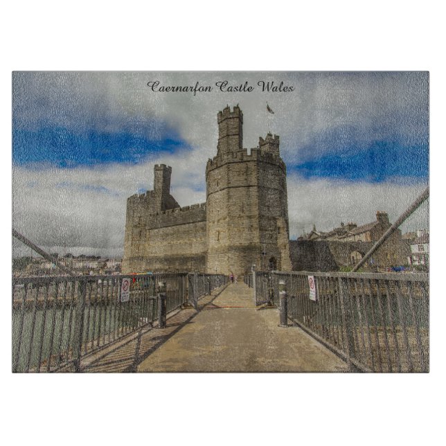 Caernarfon slott Wales. (Framsidan)