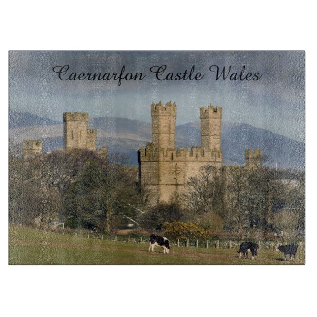 Caernarfon slott Wales. (Framsidan)