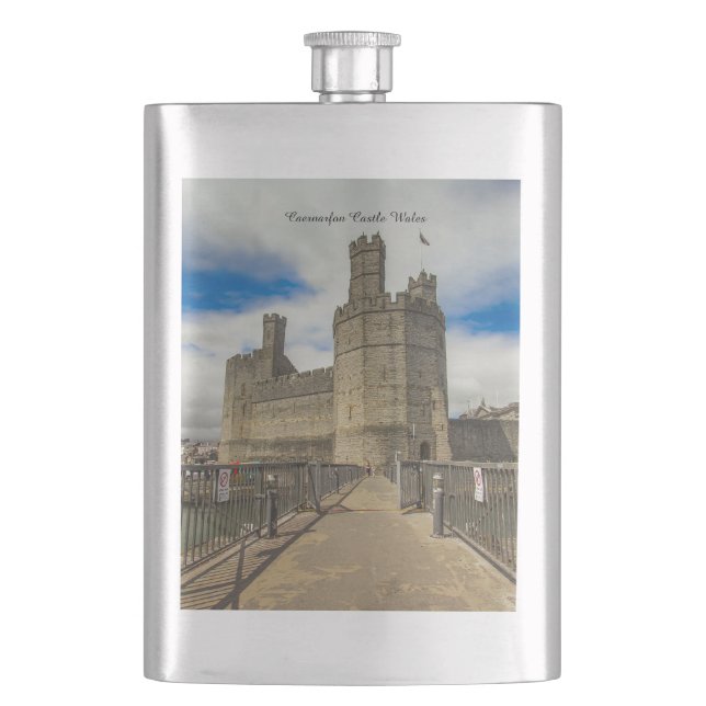 Caernarfon slott Wales. Fickplunta (Framsidan)