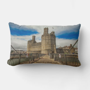 Caernarfon slott Wales. Lumbarkudde