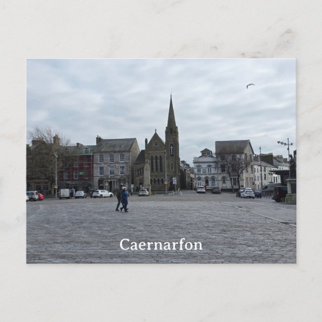 Caernarfon vykort (Framsida)