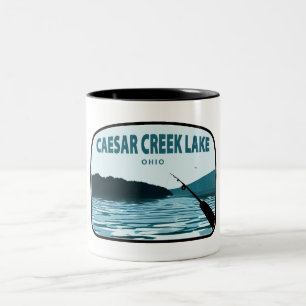 Caesar Bäck Sjö Ohio Fishing Rod Två-Tonad Mugg
